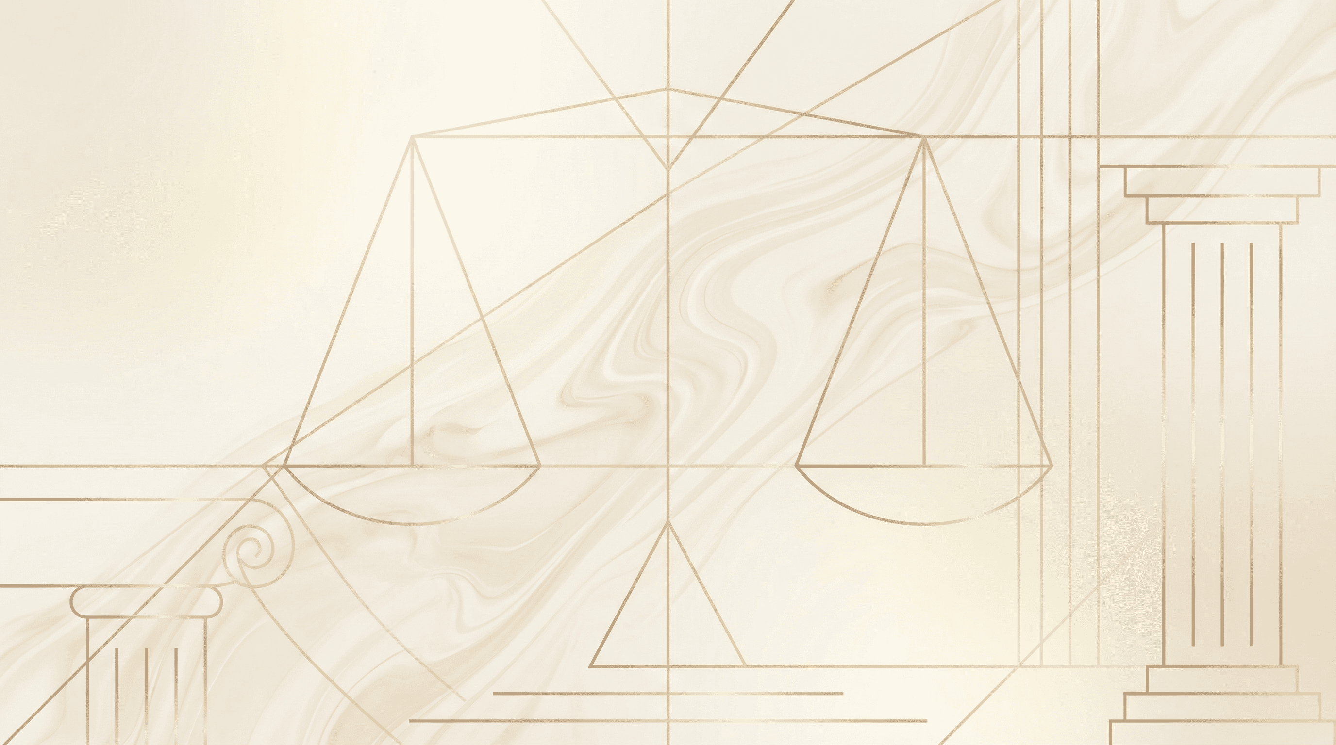 Abstract legal background with scales of justice and classical columns